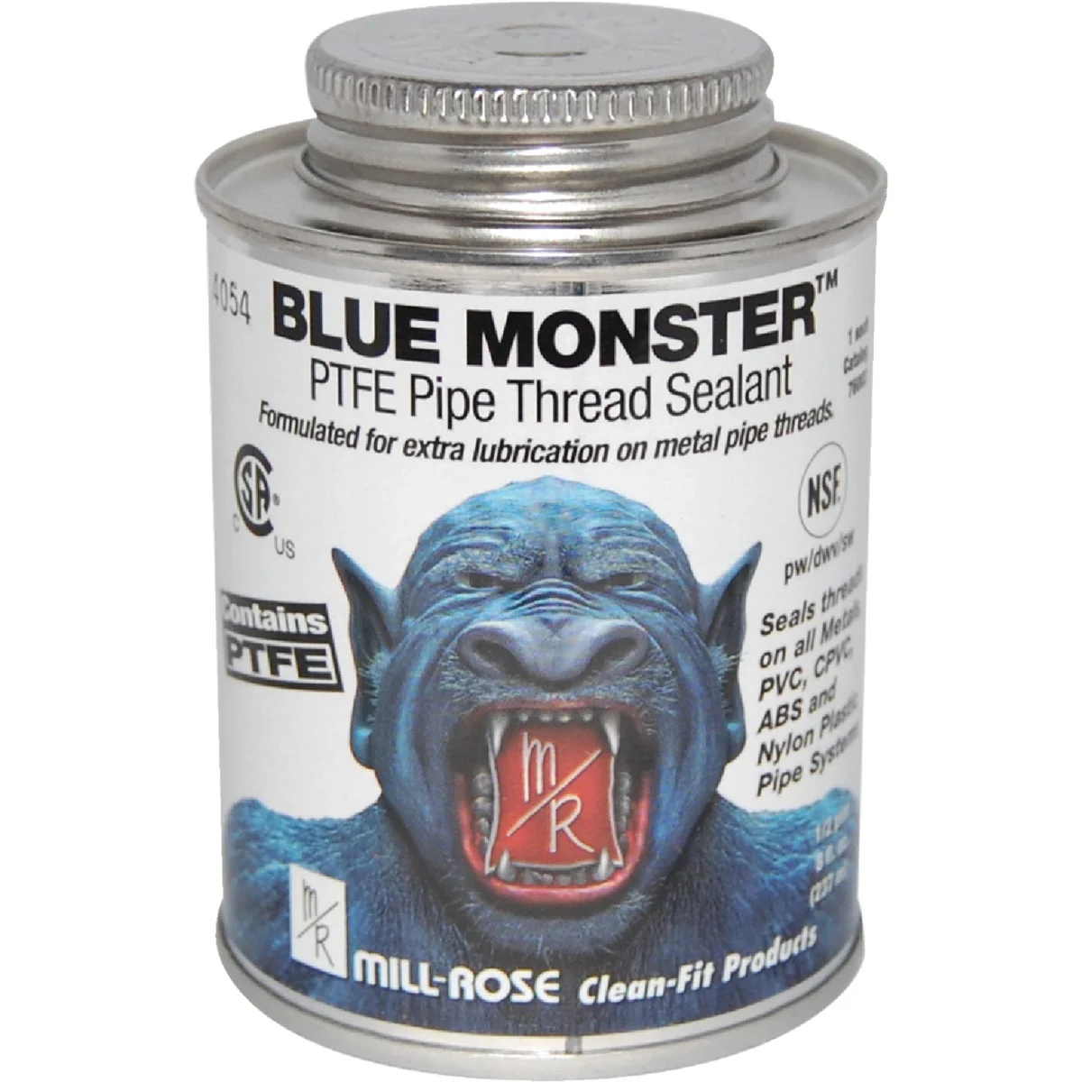 Elite BLUE MONSTER 4 Fl. Oz. White Industrial Grade PTFE Thread Sealant Detailed