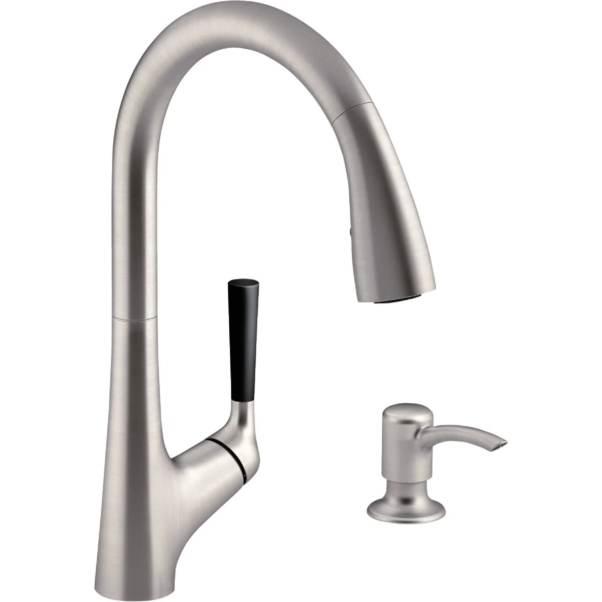 Outstanding Kohler Malleco Single Handle Lever Pull-Down Kitchen Faucet Stainless Classic