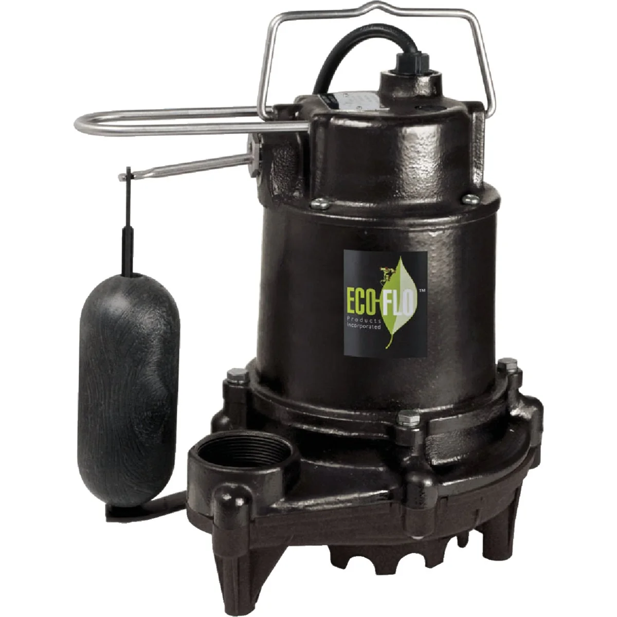 Premium ECO-FLO 1 2 HP High Efficiency Cast Iron Submersible Sump Pump Expertly Made