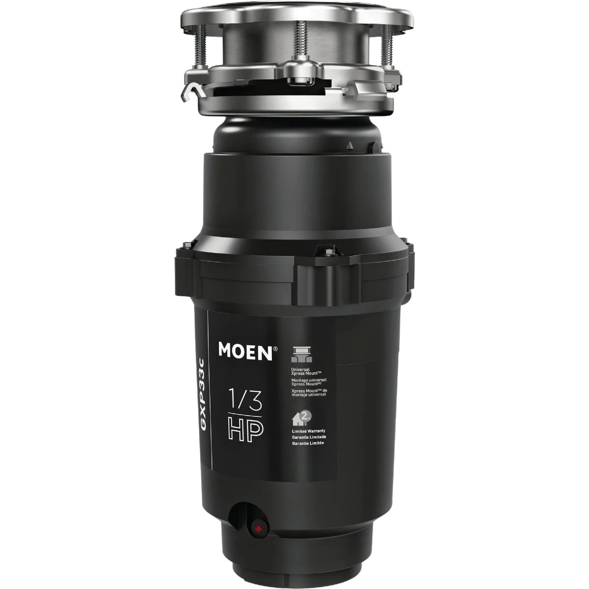 Original Moen 1 3 HP Galvanized Steel Garbage Disposer 2 Year Warranty Reusable
