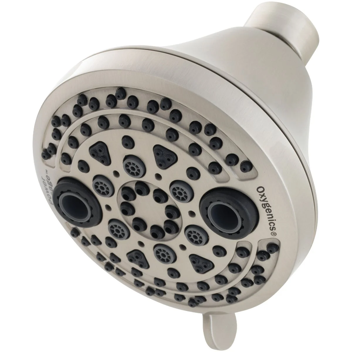 Fashionable Oxygenics PowerMassage 5-Spray 1.75 GPM Fixed Showerhead Brushed Nickel Expertly Made