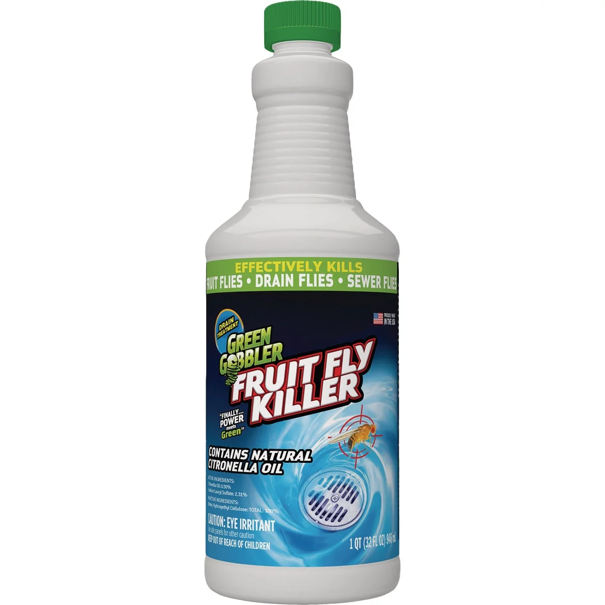 Selected Green Gobbler 32 Oz. Fruit Fly Killer Gel Drain Opener Cleaner Safe