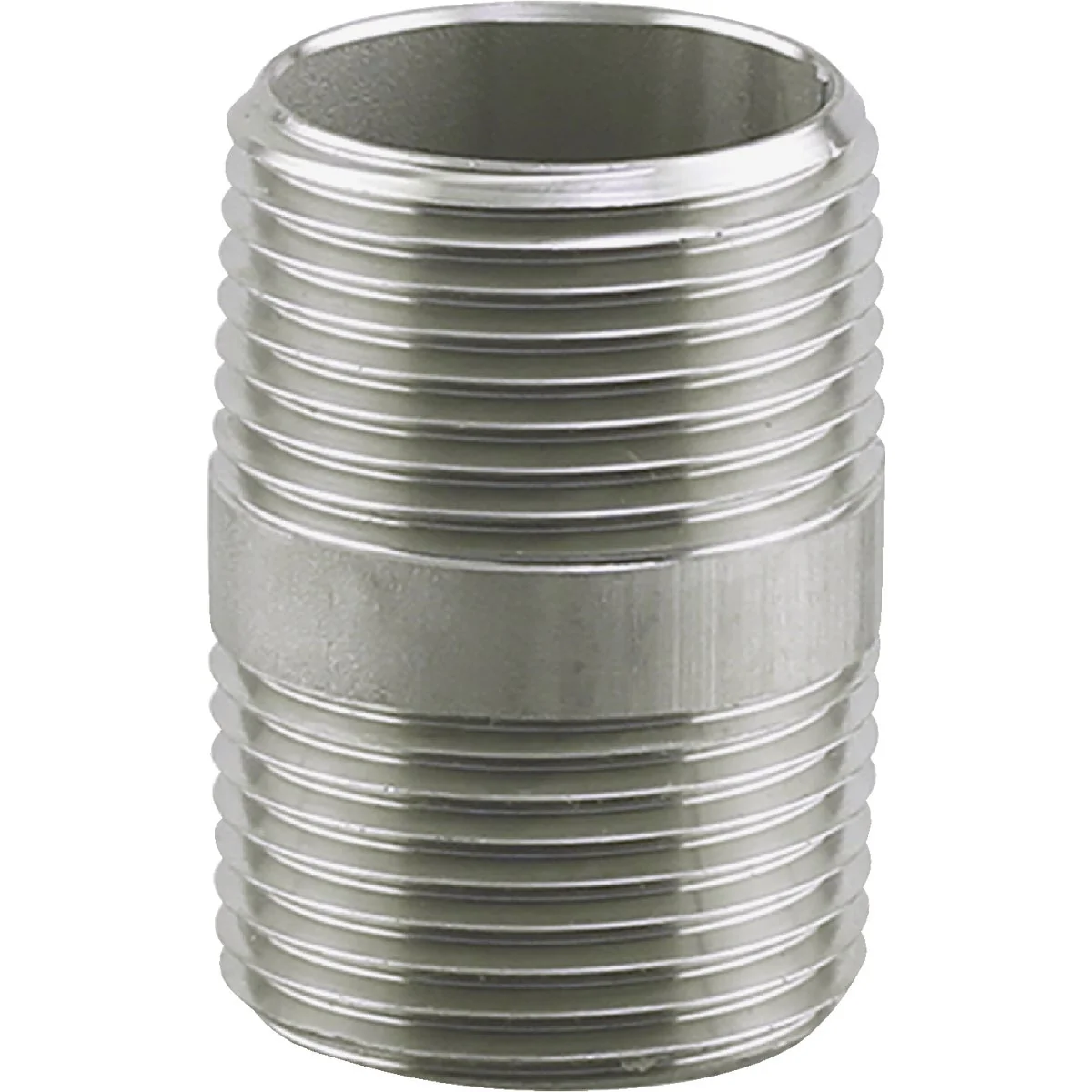 First-Class PLUMB-EEZE 3 8 In. MIP x 3 In. Stainless Steel Nipple Clean