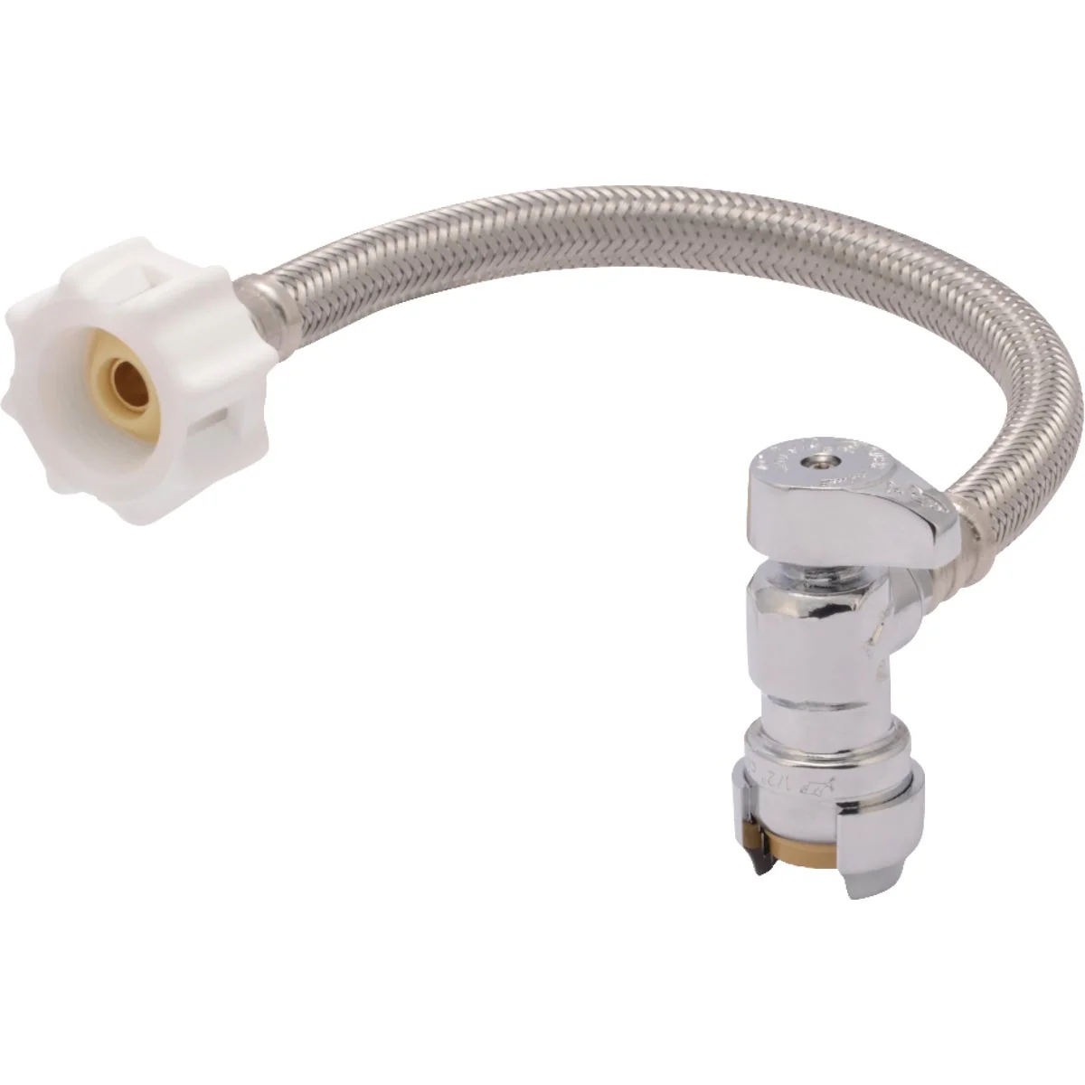 Optimized SharkBite Click Seal 1 2 In. C x 7 8 In. BC x 12 In. L Braided Stainless Steel Toilet Connector Fine Crafted