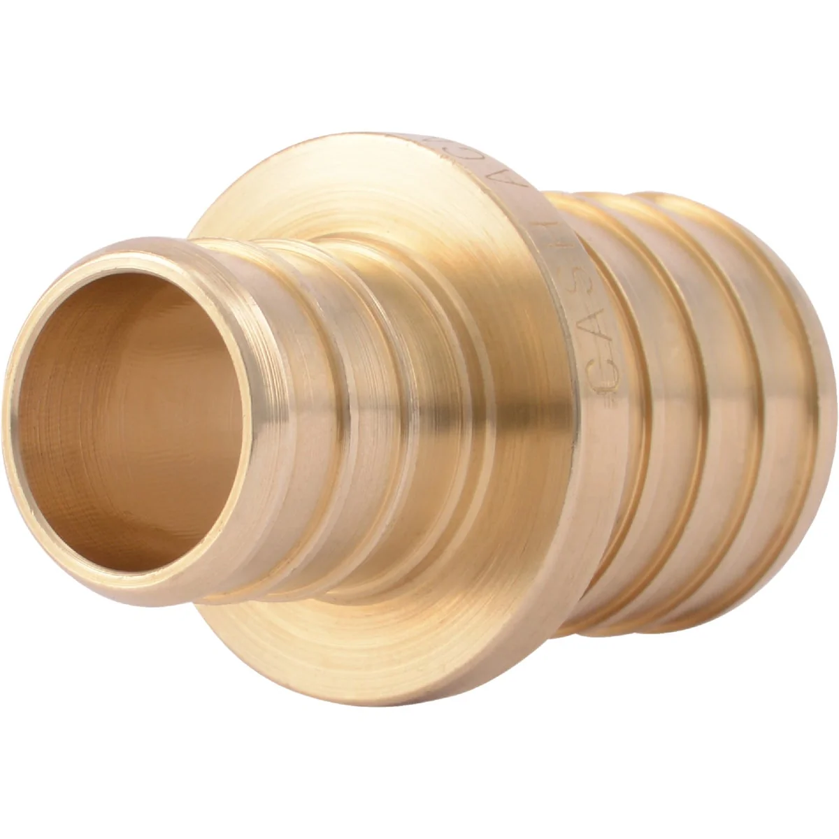 Contemporary SharkBite Lead- Insert 1 In. Barb x 3 4 In. Barb Brass PEX Coupling High-Grade