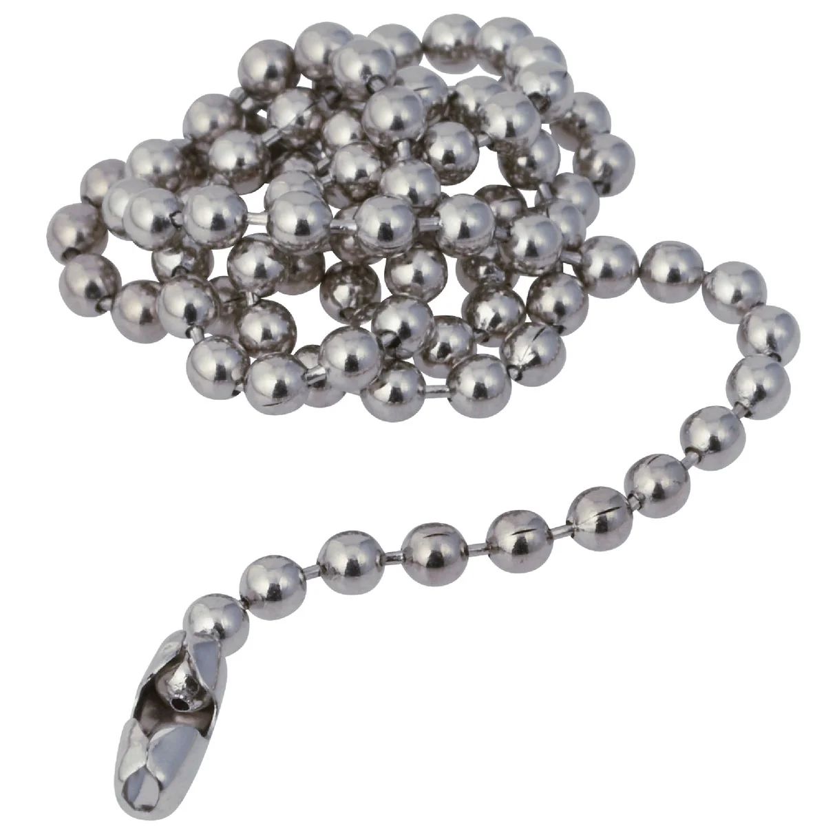 Trendy Do it Ball Pattern 15 In. Chrome-Plated Stopper Chain Powerful