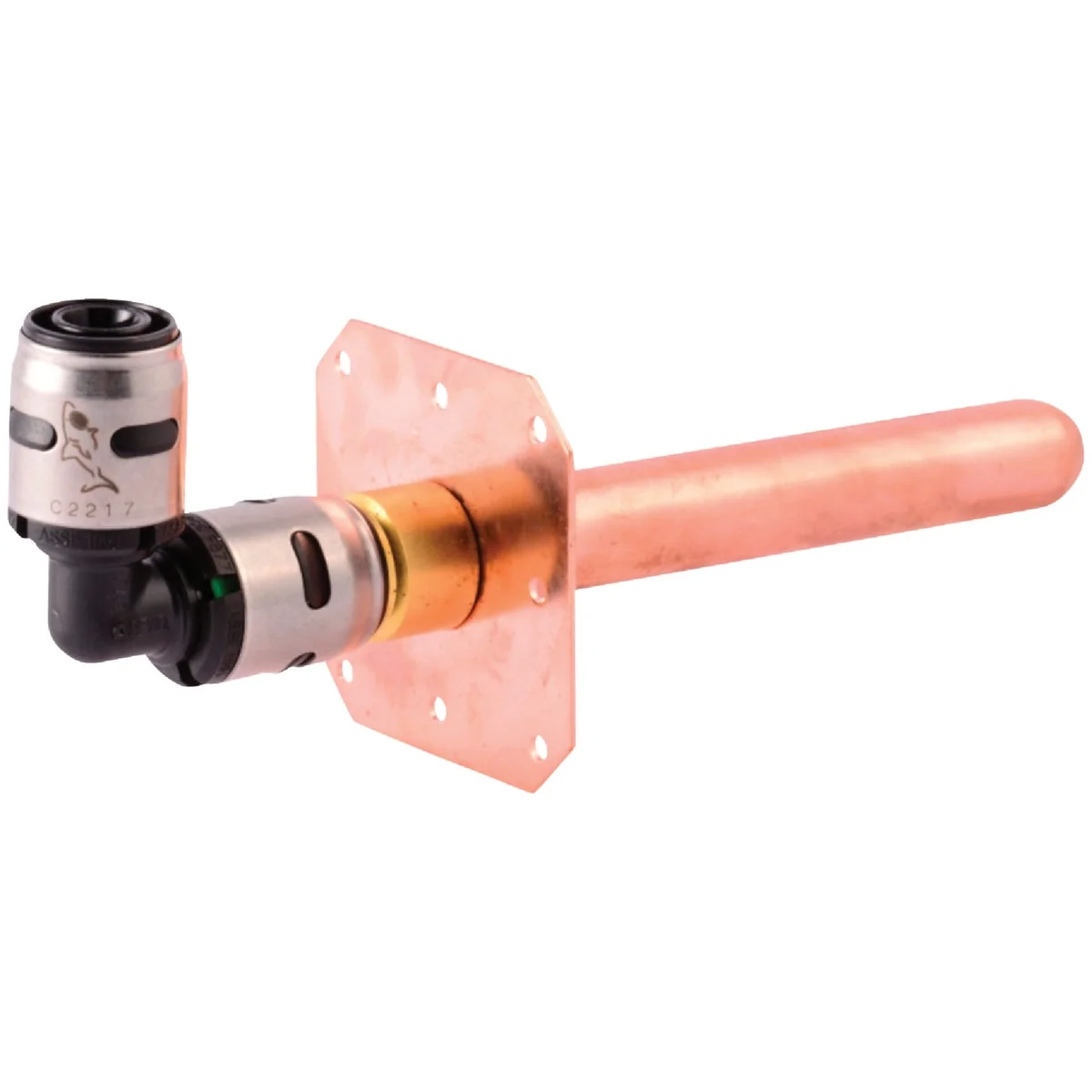 Exceptional SharkBite EvoPex 1 2 In. x 6 In. PEX Stubout with Bracket Push-to-Connect Plastic Elbow Classic