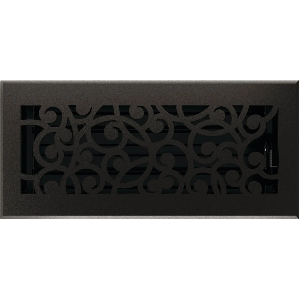 Practical Imperial Wonderland 4 In. x 10 In. Cast Iron Steel Floor Register Natural
