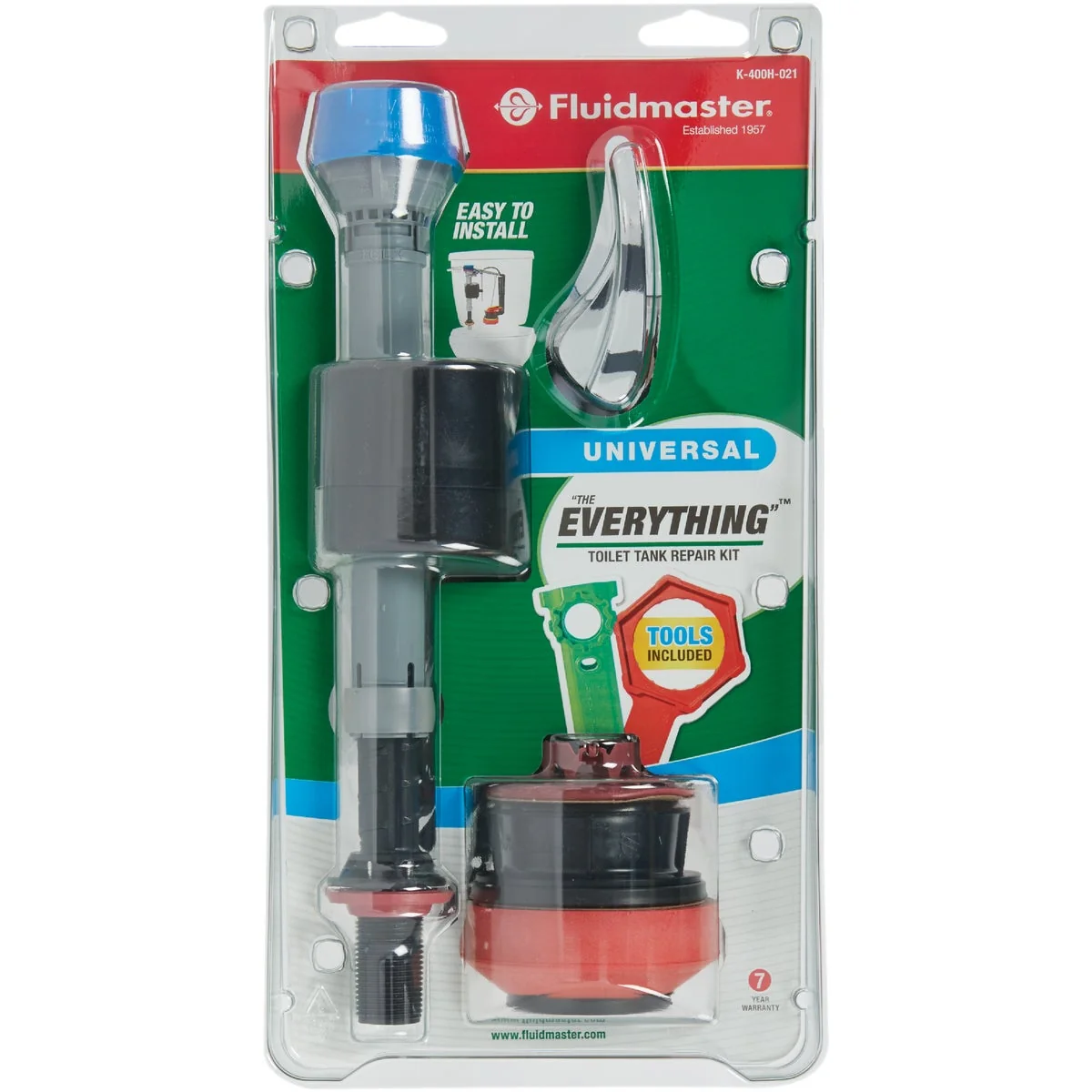 Unique Fluidmaster PerforMAX 2 In. Universal Complete Toilet Repair Kit w Install Tools User-Friendly