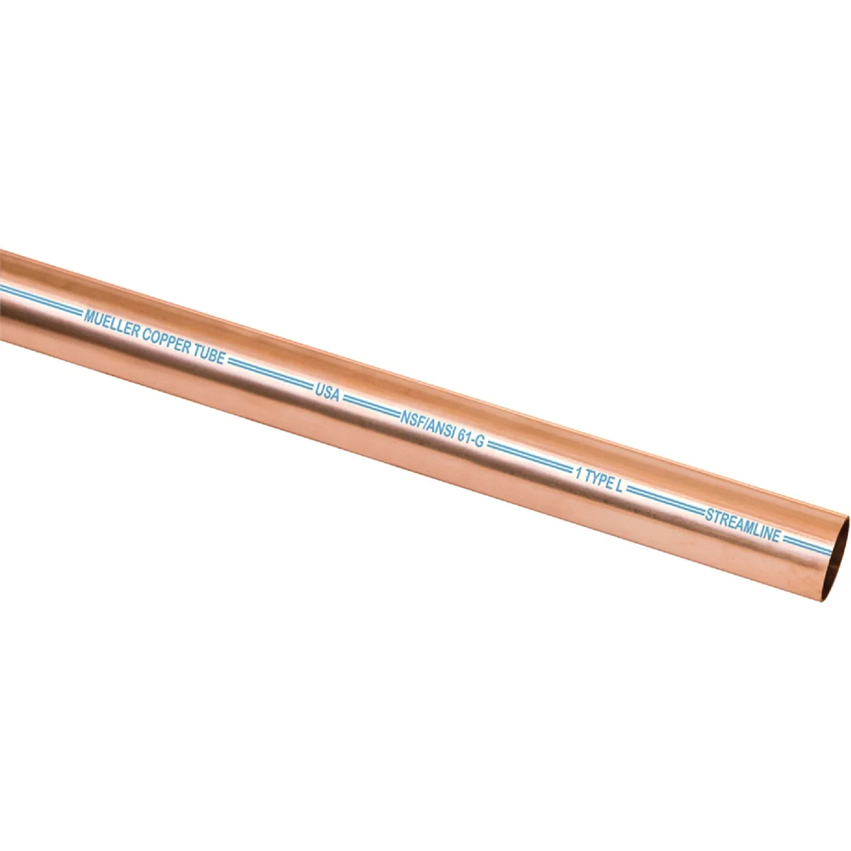Official Mueller Streamline 3 4 In. ID x 10 Ft. Type L Copper Pipe Crafted