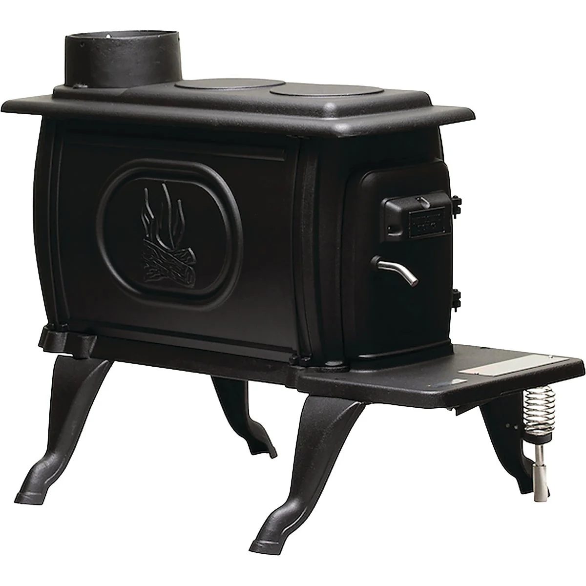 Dependable US Stove Logwood 900 Sq. Ft. Cast Iron Wood Stove Flexible