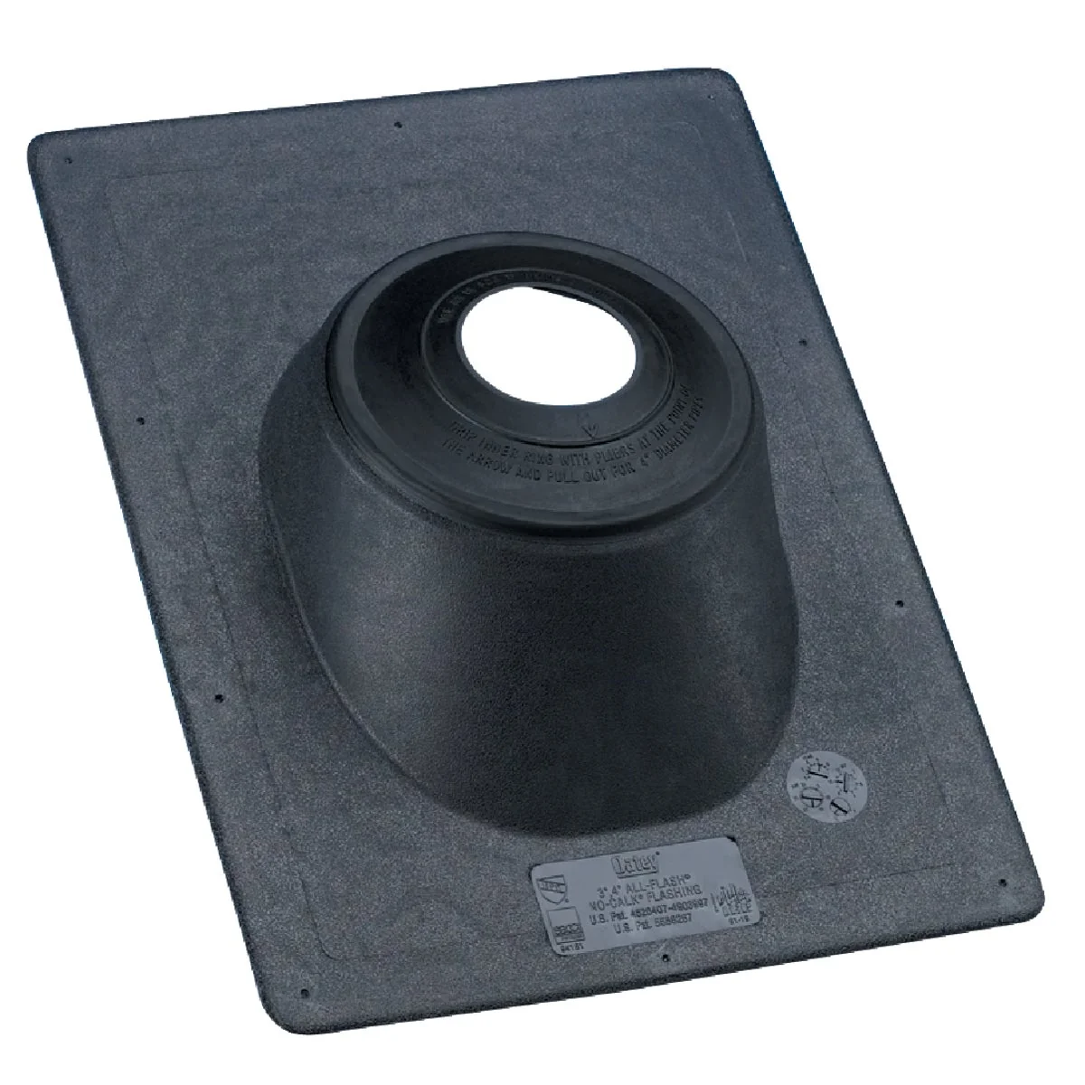 Premium Material Oatey No-Calk 4 In. Thermoplastic Roof Pipe Flashing Elegant
