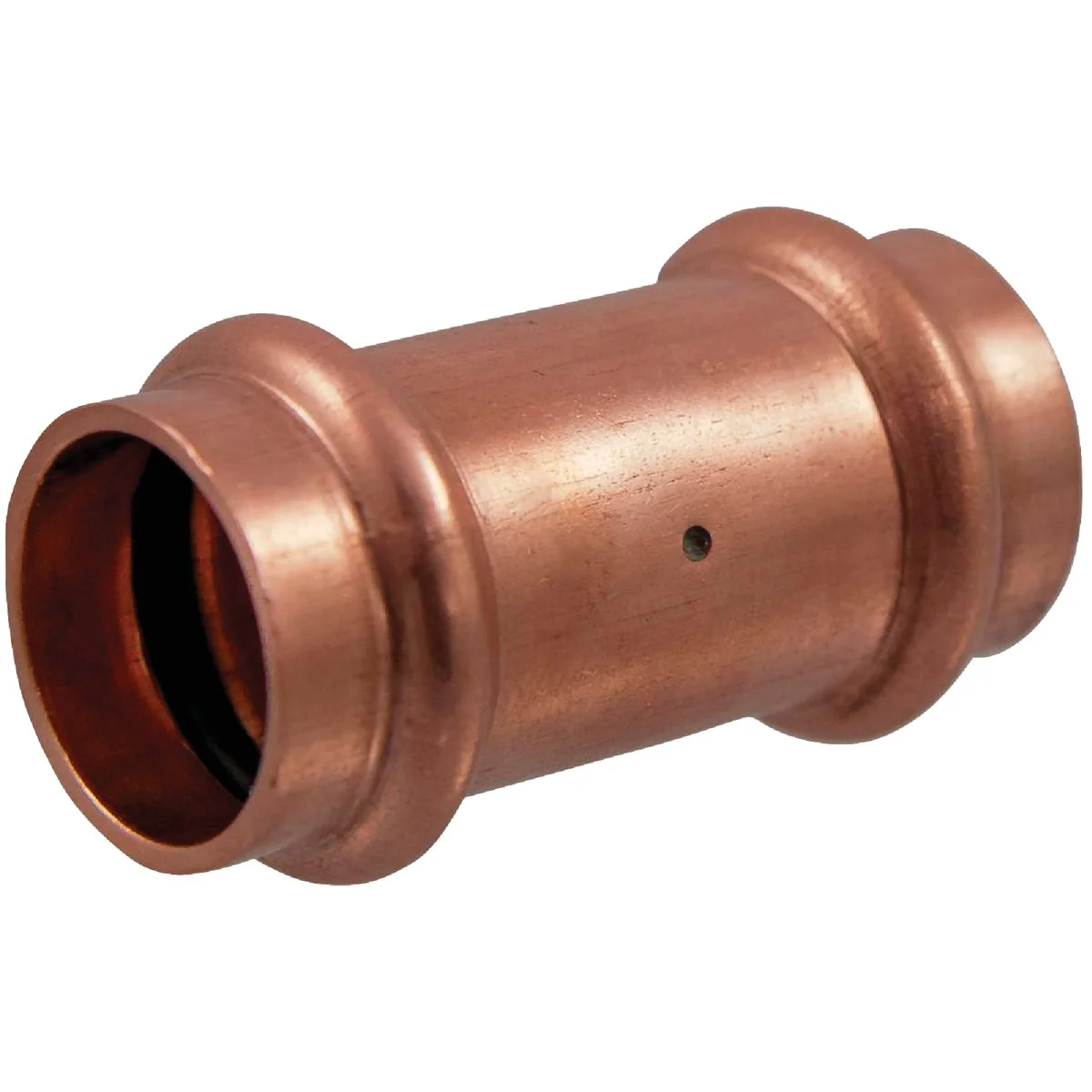 Next-Generation NIBCO 3 4 In. x 3 4 In. Press Copper Coupling with Stop Detailed