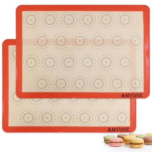 Versatile Macaron Silicone Baking Mats for Half Sheet Pan Enhanced