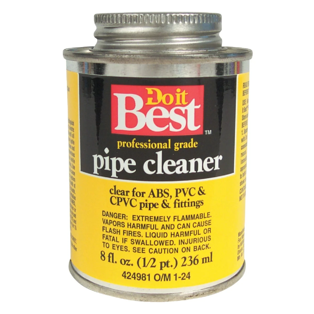 High-End Do it 8 Oz. All-Purpose Pipe Clear PVC Cleaner Reusable