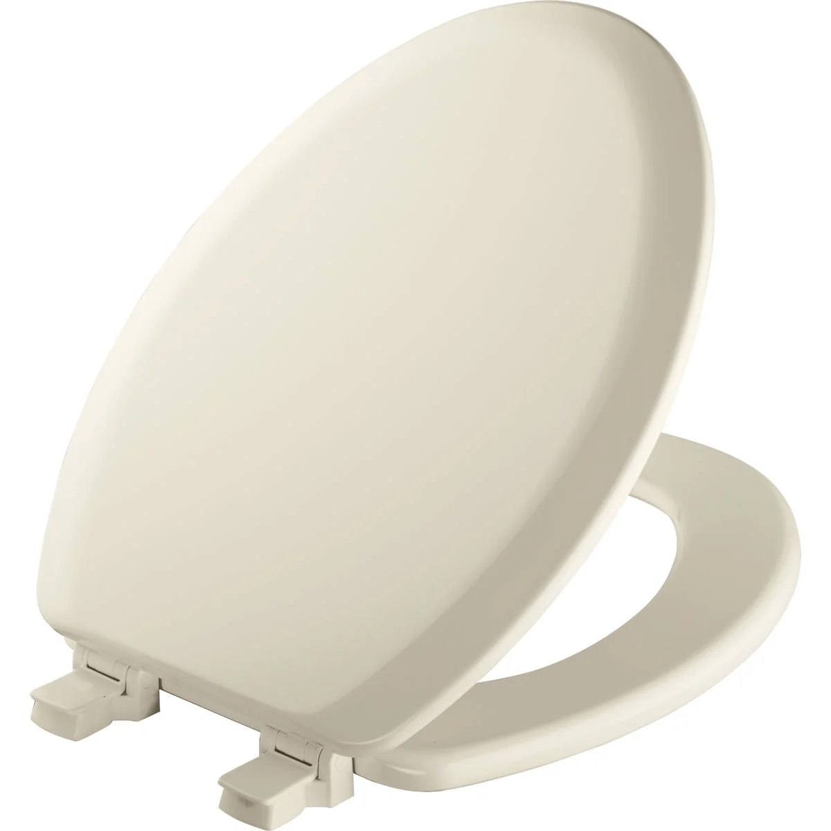 World-Class Mayfair Elongated Closed Front Biscuit Wood Toilet Seat Superior