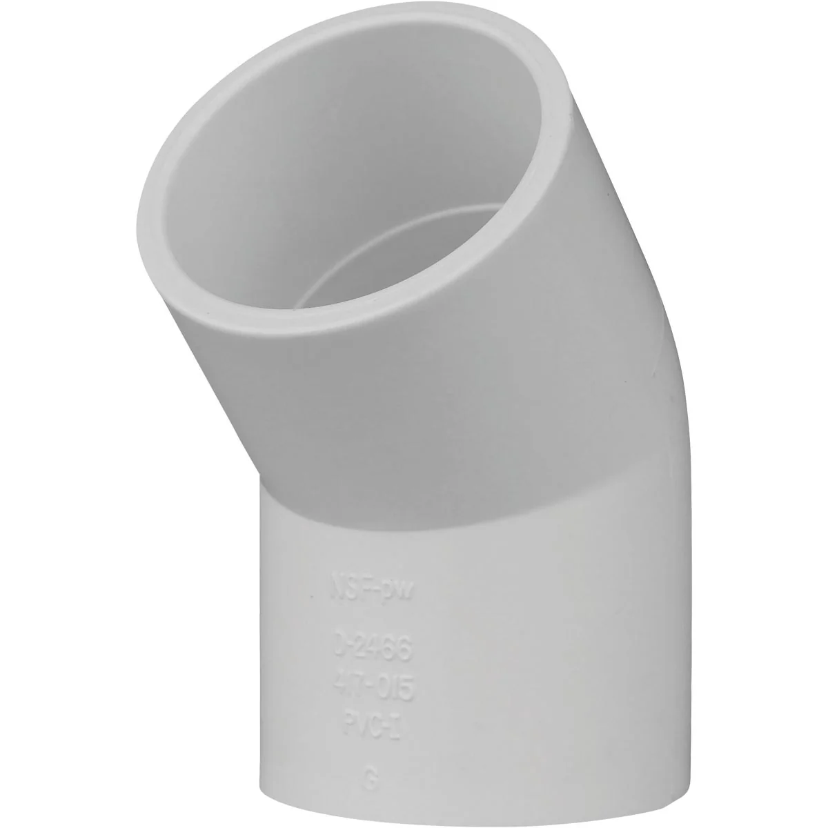 Fine Charlotte Pipe 1-1 2 In. Slip x Slip Schedule 40 45 Deg. PVC Elbow 1 8 Bend Professional