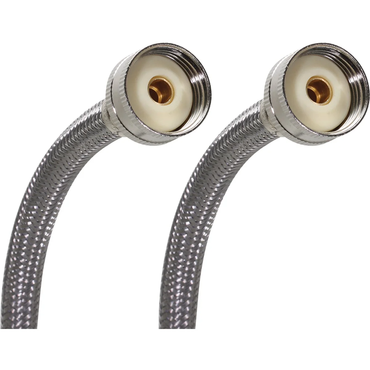 Certified Fluidmaster 3 4 x 3 4 In. Hose Fitting x 60 In. L Braided Stainless Steel Washing Machine Hose Easy-to-Use