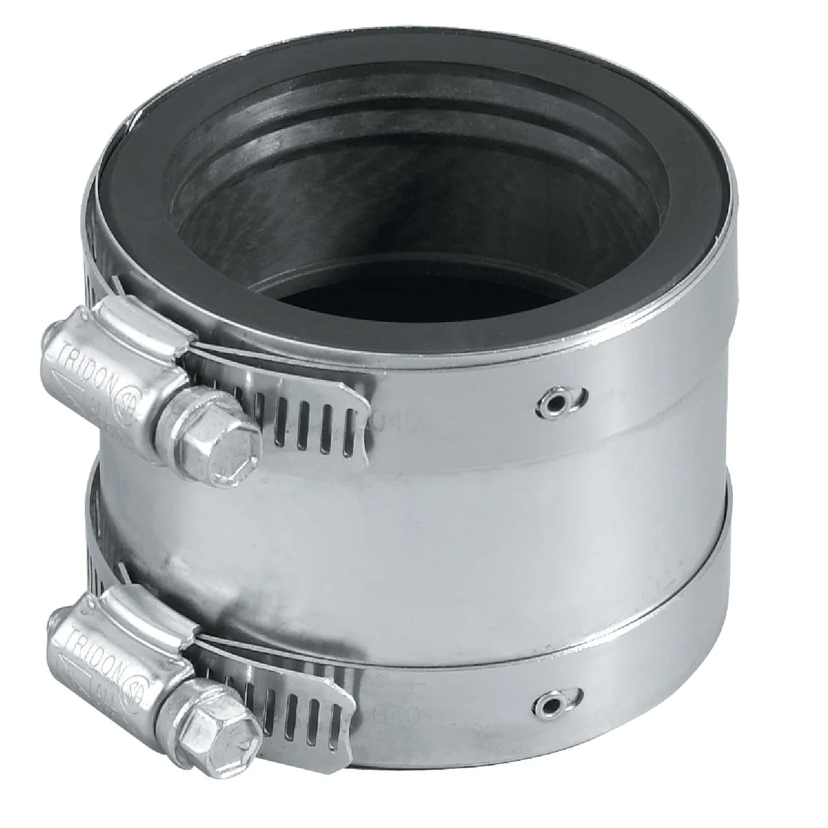 Convenient Proflex 4 In. x 4 In. PVC Shielded Coupling - Cast-Iron to Plastic Steel Extra-Heavy Cast Iron High-Performance