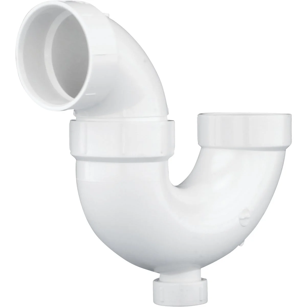 Organic Charlotte Pipe 1-1 2 In. White PVC P-Trap with Cleanout Green