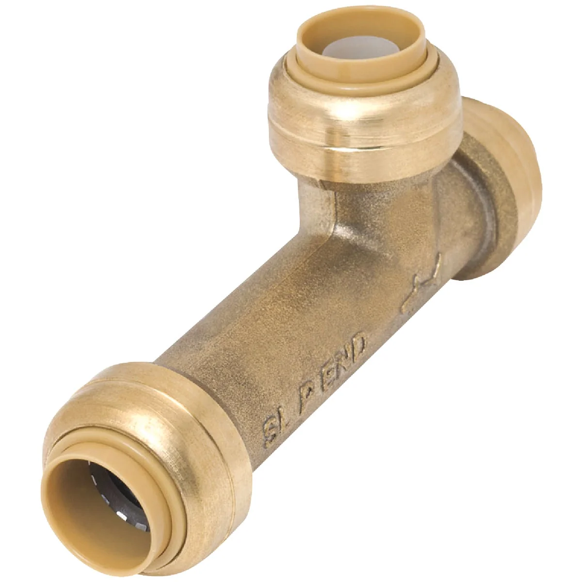 Reusable SharkBite 1 2 In. Push Fit Brass Slip Tee Dependable