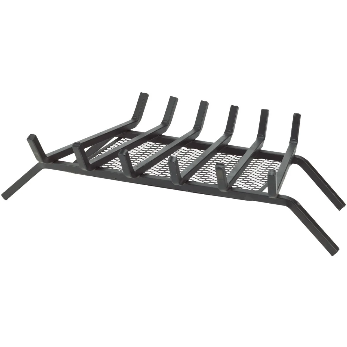 Dependable Home Impressions 27 In. Steel Fireplace Grate with Ember Screen Detailed