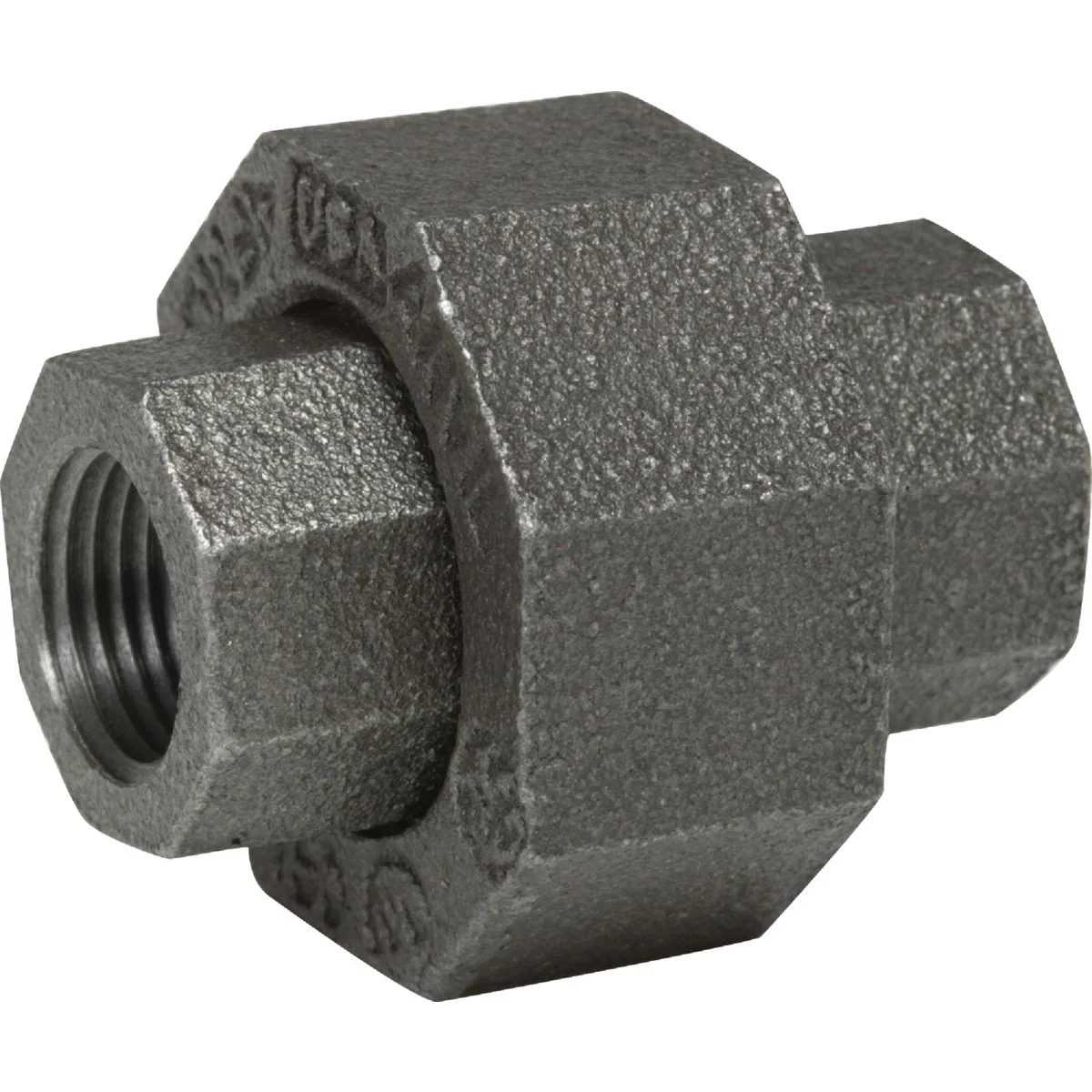 Smooth Anvil 3 8 In. Ground Joint Malleable Black Iron Union Unique