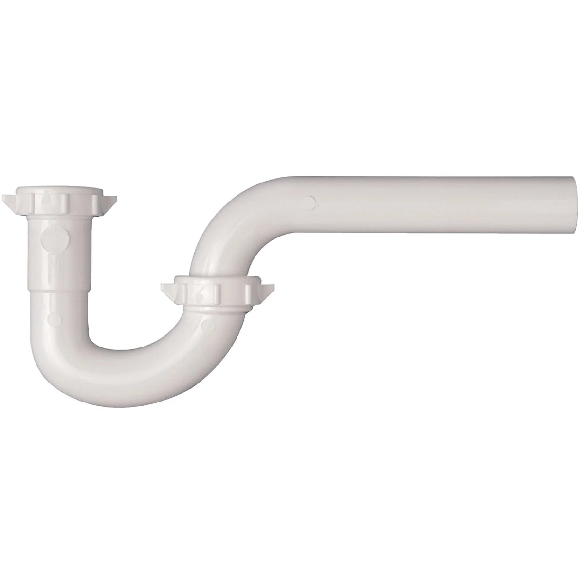 Fashionable Do it 1-1 4 In. x 1-1 4 In. White Plastic P-Trap Elegant