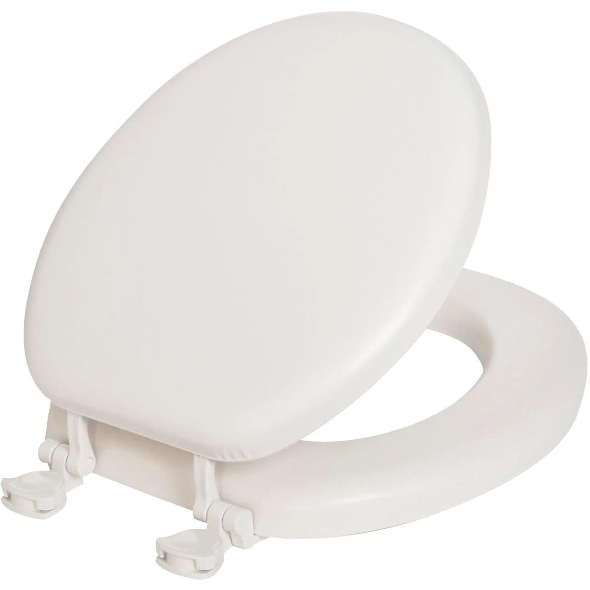 Breathable Mayfair by Bemis Round Closed Front Premium Soft White Toilet Seat Certified