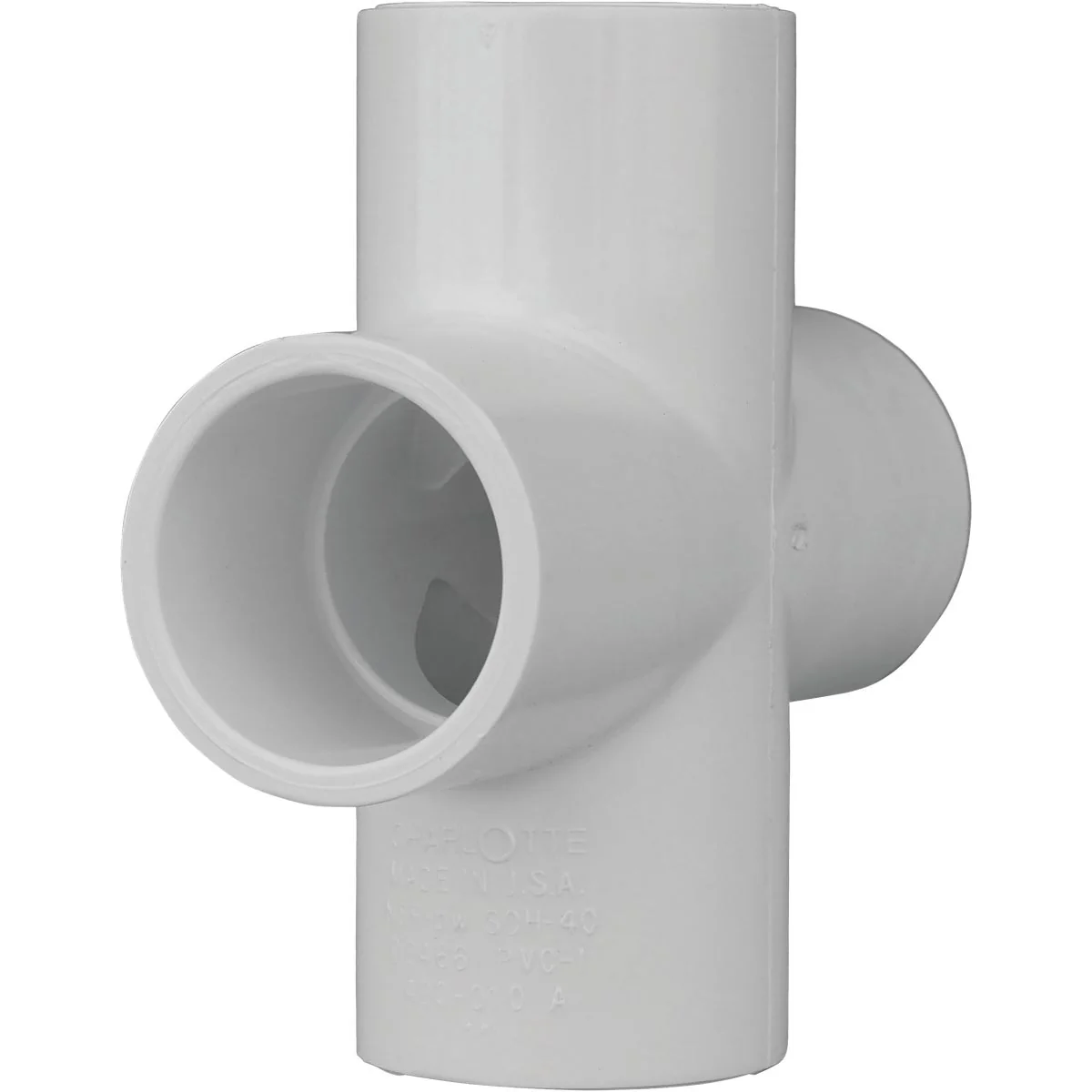 Effective Charlotte Pipe Schedule 40 1 in. PVC Pipe Cross Consistent