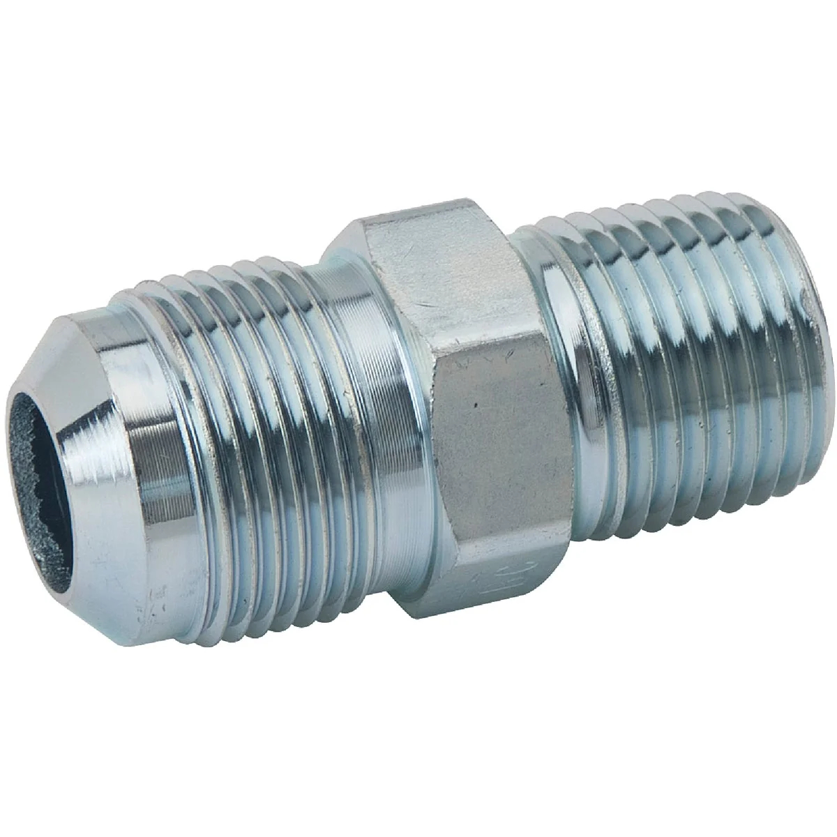 Safe Dormont 5 8 In. OD Male Flare x 1 2 In. MIP Tapped 3 8 In. FIP Zinc-Plated Carbon Steel Adapter Gas Fitting Bulk Powerful