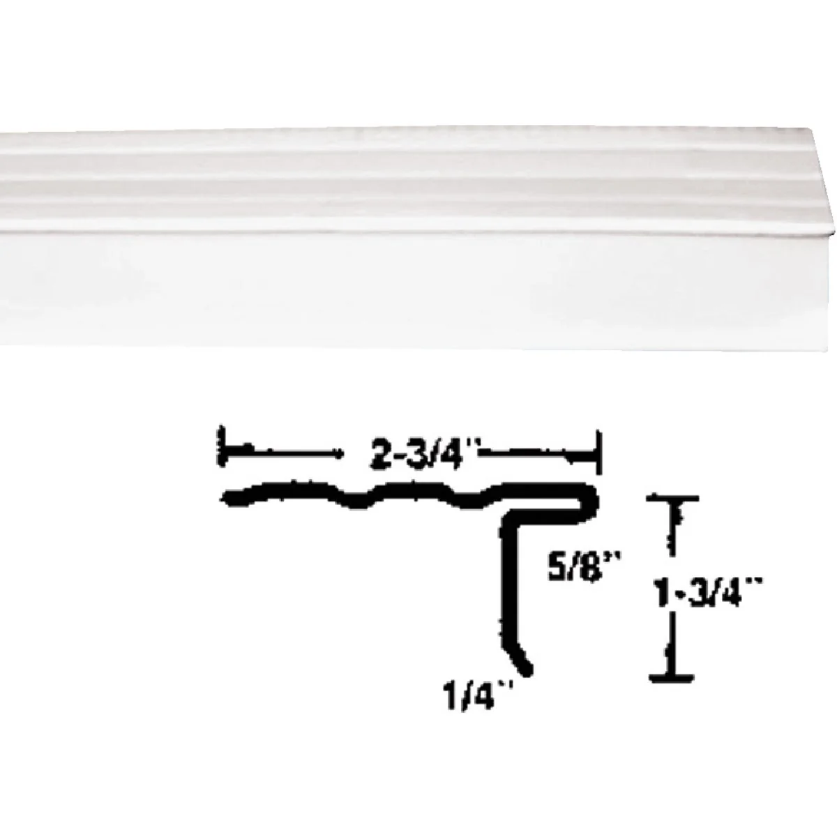 Casual Klauer LL6 Roof Edge Flashing White Clean