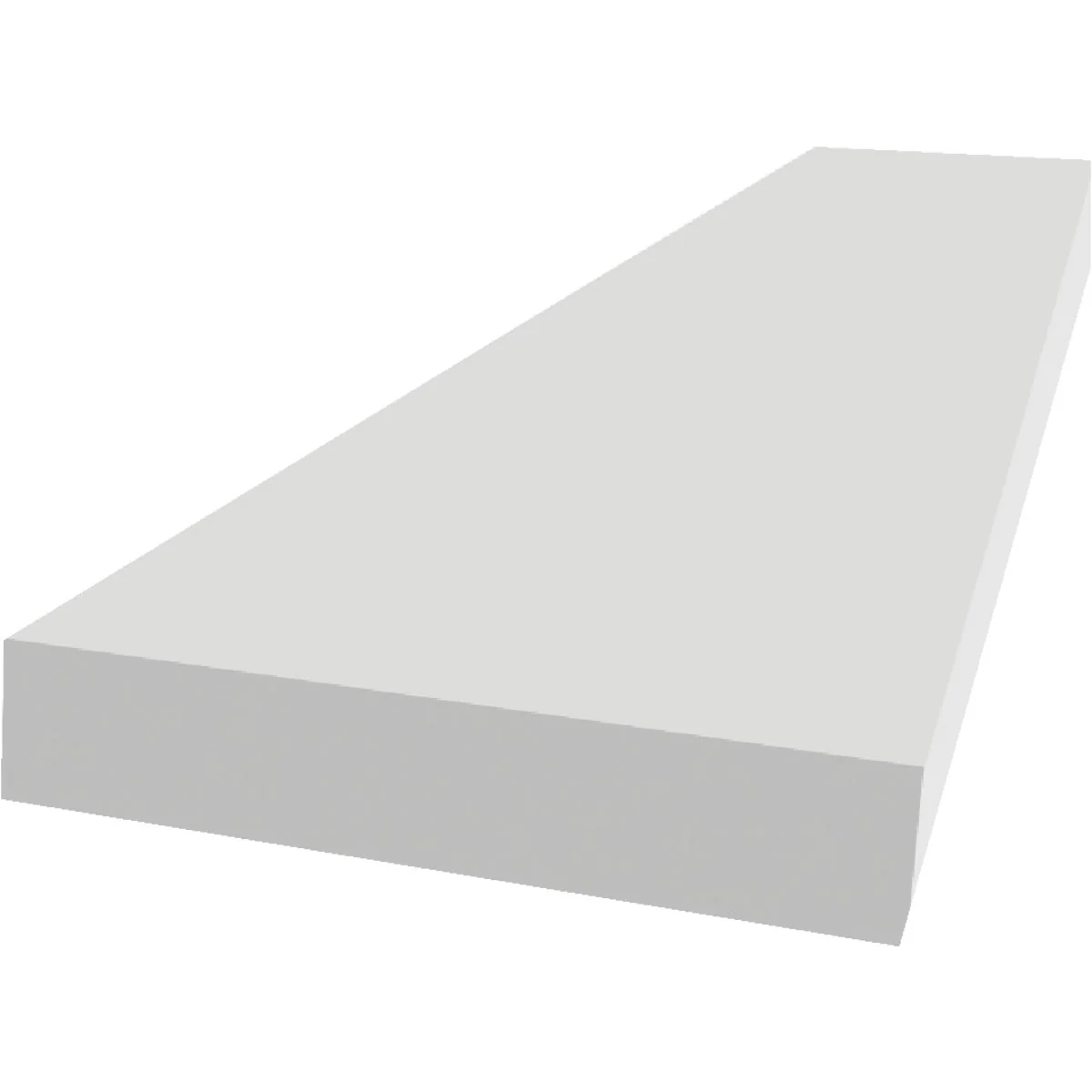 Quality Royal Trimplank 1 In. x 6 In. x 12 Ft. White PVC Board Detailed
