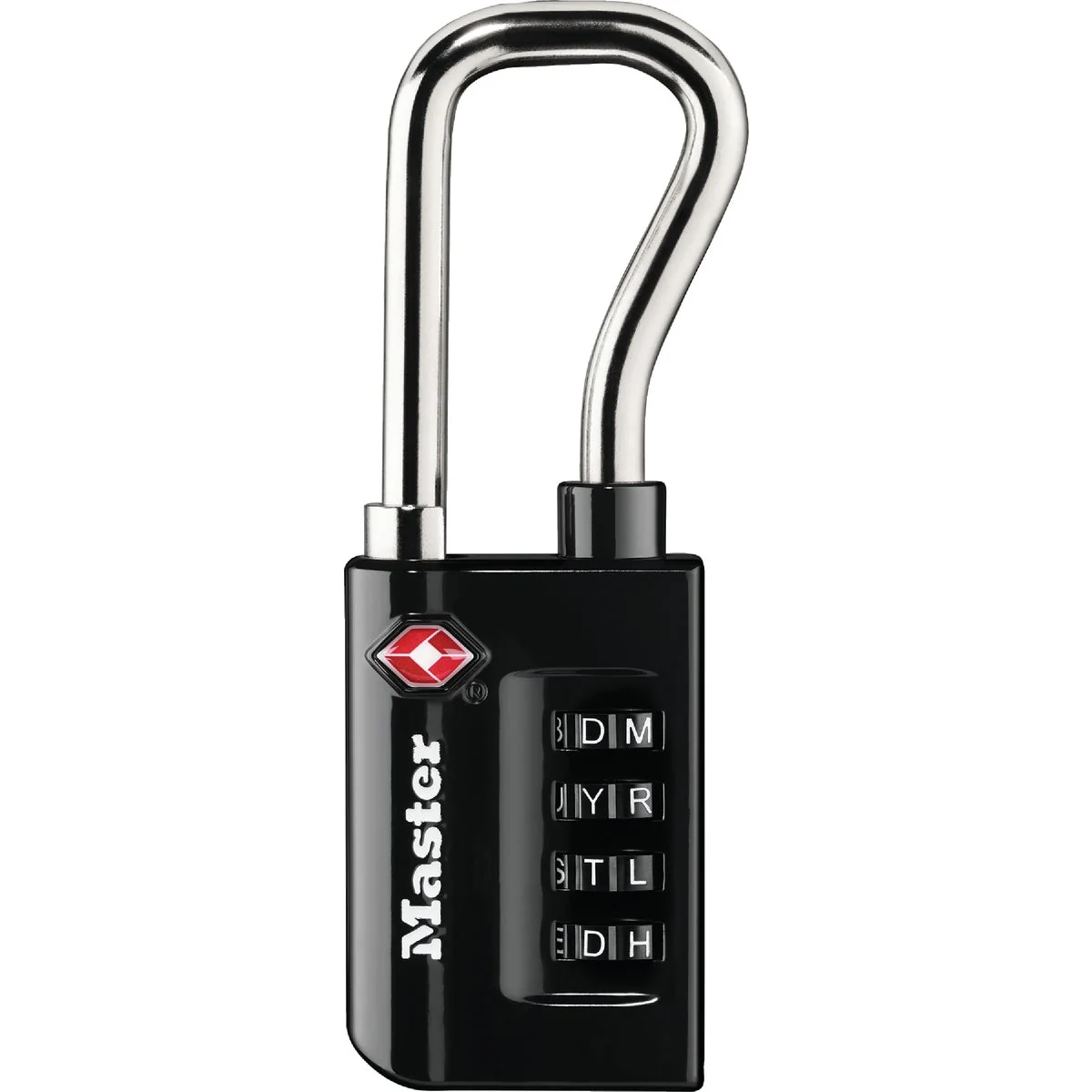 Fine Crafted Master Lock 1-5 16 In. Wide Number Combination Luggage Lock with Extended Reach TSA Accepted Quality