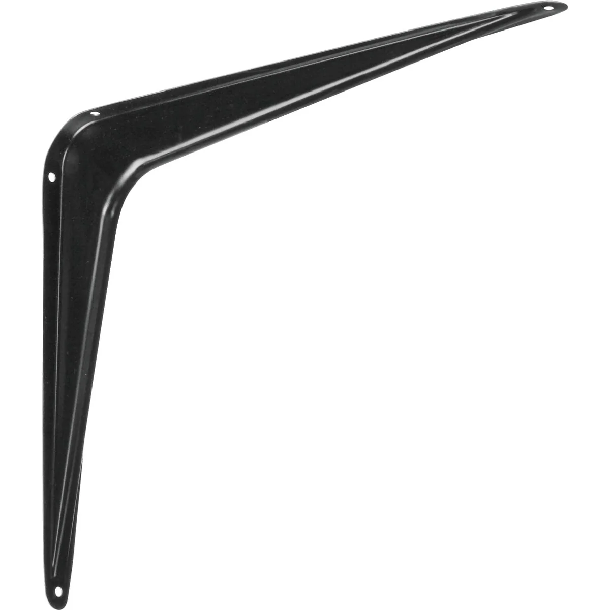 Functional National 211 10 In. D. x 12 In. H. Black Steel Shelf Bracket Clean