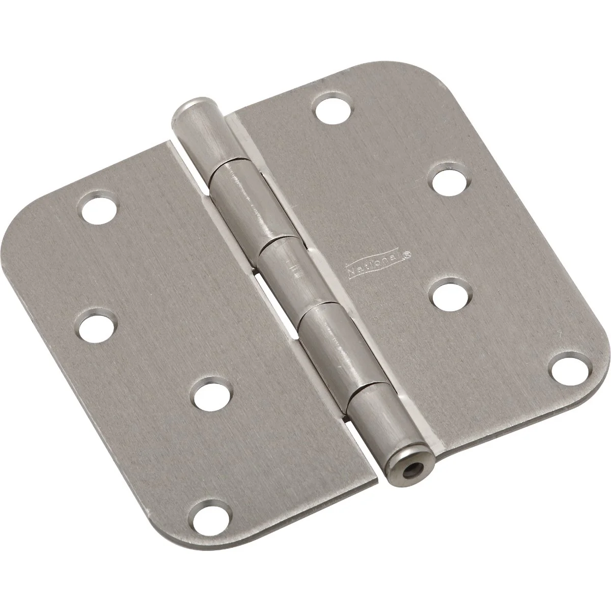Sustainable National 4 In. x 5 8 In. Radius Satin Nickel Door Hinge Exclusive