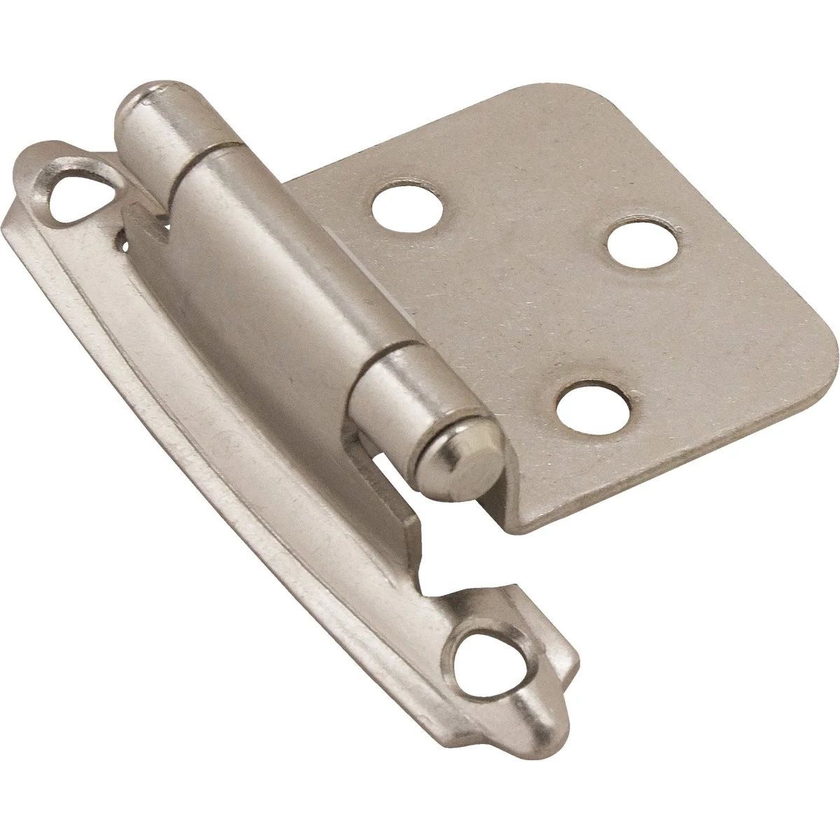 Crafted Amerock 3 8 In. Sterling Nickel Self-Closing Inset Hinge Solid