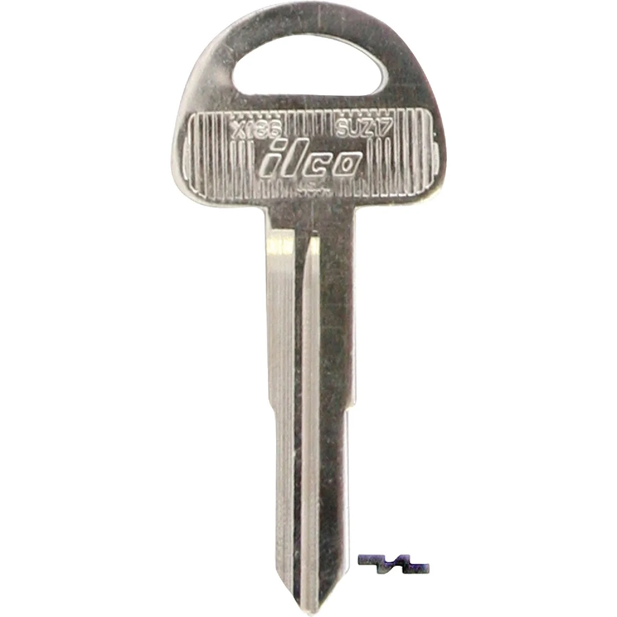 Professional ILCO Suzuki Nickel Plated Automotive Key SUZ17 10-Pack Soft