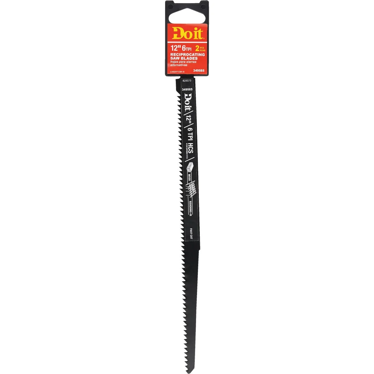Professional Do it Carbon Steel 12 In. 6 TPI Wood w Nails Reciprocating Saw Blade 2-Pack Consistent