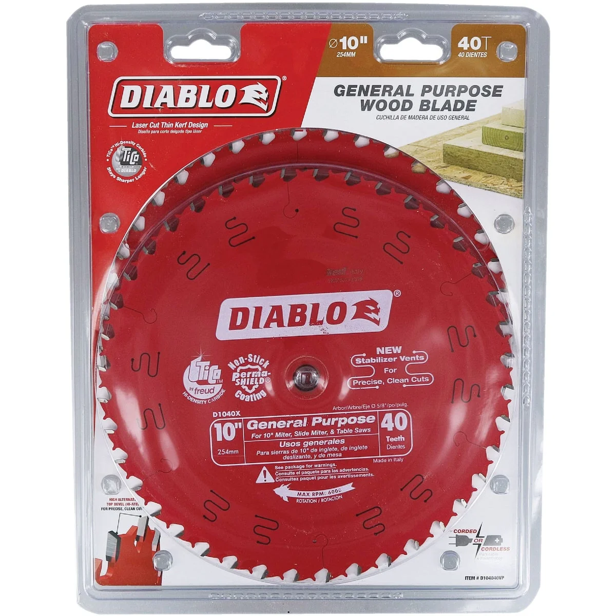 Carefully Designed Diablo 10 In. 40-Tooth General Purpose Circular Saw Blade 2-Pack Advanced