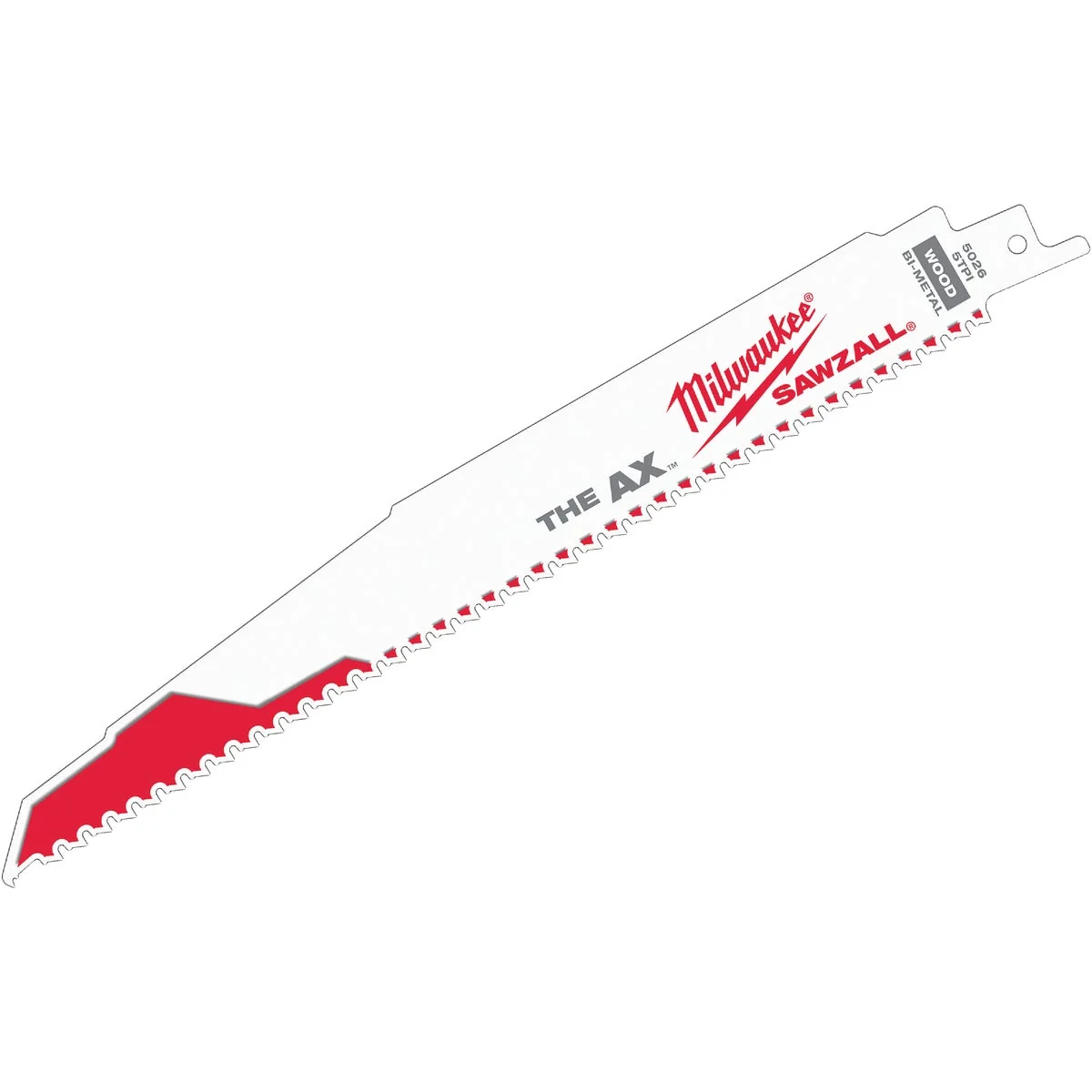 Exceptional Milwaukee Sawzall THE AX 9 In. 5 TPI Wood w Nails Demolition Reciprocating Saw Blade 5-Pack User-Friendly