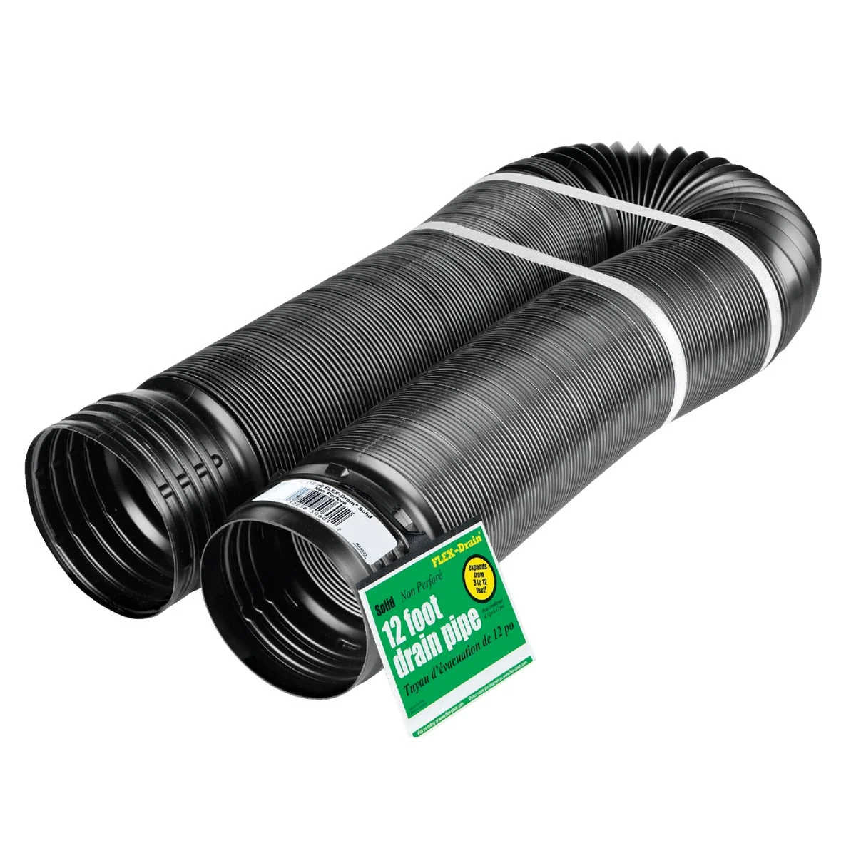 Long-Lasting Amerimax 4 In. X 12 Ft. Expandable Solid Drainage Pipe Selected