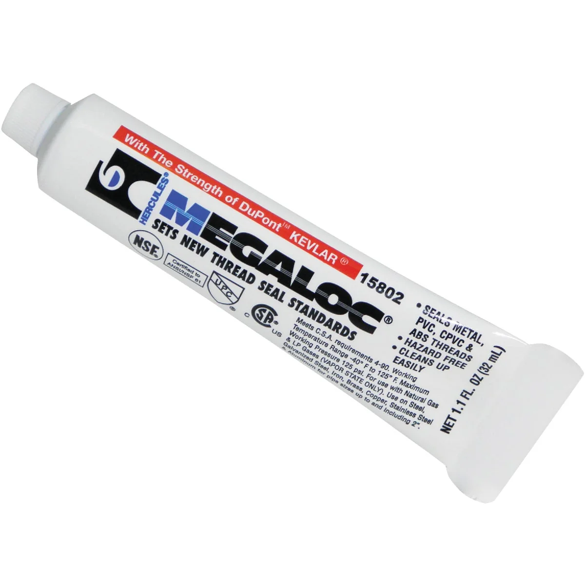 Excellent Hercules Megaloc 1.1 Fl. Oz. Blue Thread Sealant Traditional