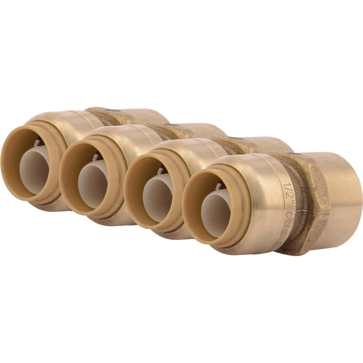Efficient SharkBite 1 2 In. x 1 2 In. FNPT Straight Brass Push-to-Connect Female Adapter 4-Pack Environmentally Friendly