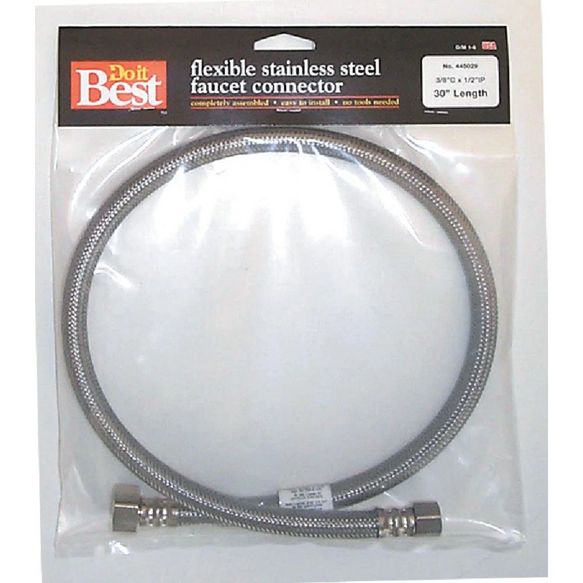 Unique Do it 3 8 In. C X 1 2 In. F X 30 In. L Stainless Steel Faucet Connector Fast