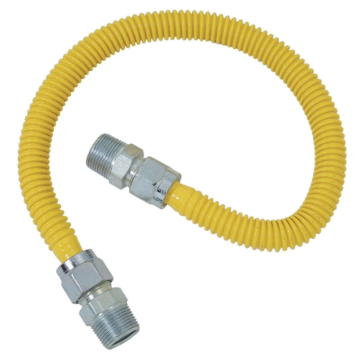 Original Dormont 5 8 In. OD x 36 In. Coated Stainless Steel Gas Connector 3 4 In. MIP x 1 2 In. MIP Tapped 3 8 In. FIP Comfortable