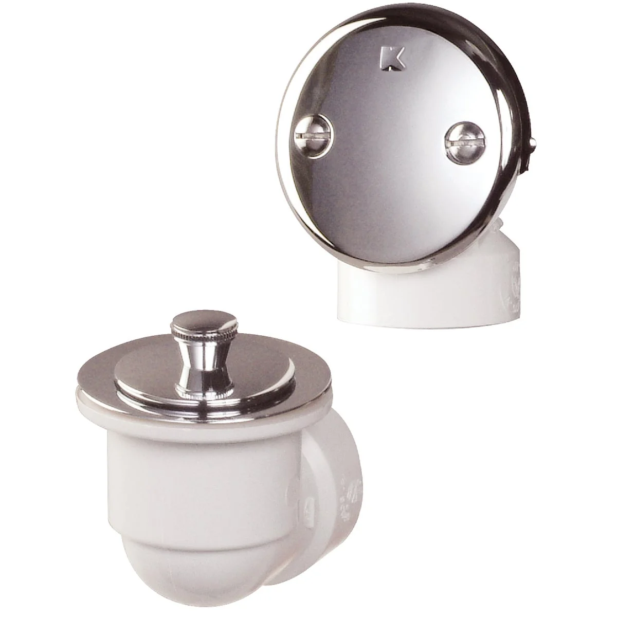 Carefully Designed Do it Schedule 40 PVC Bathtub Drain Stopper with Polished Chrome Lift 'N Turn Consistent