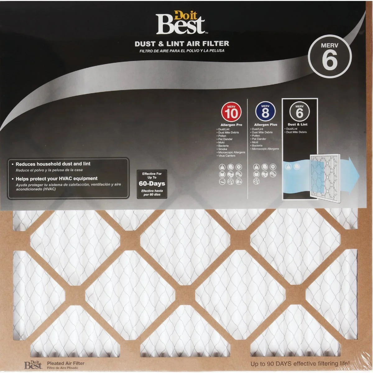 Easy-to-Use Do it 18 In. x 25 In. x 1 In. Dust Lint MERV 6 Furnace Filter Flexible