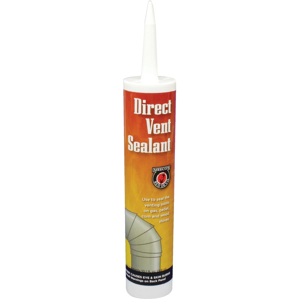 Certified Meeco's Red Devil 10.3 Oz. Black Direct Vent Hi-Temp Sealant Next-Generation