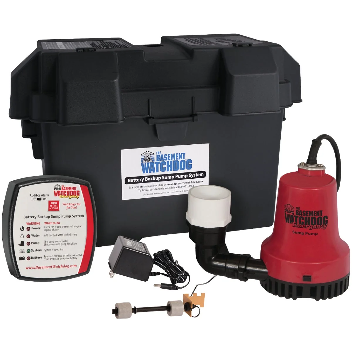 Powerful The Basement Watchdog Emergency Backup Sump Pump System Original